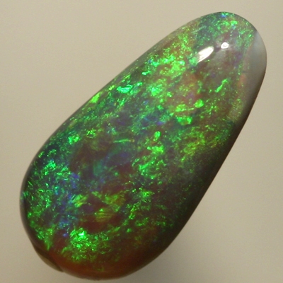 SOLID SEMI BLACK OPAL Bright sparkles, green shades
